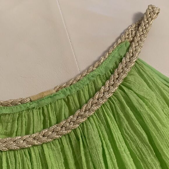 Noveaumonde Green Sleeveless Women's Top Mini Dress Size M/L - Picture 2 of 5